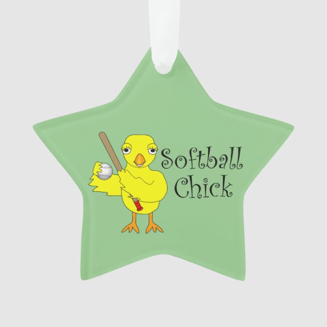 Adorno Softball Chick (Anverso)
