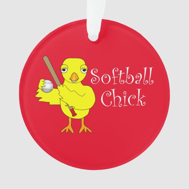 Adorno Softball Chick (Anverso)