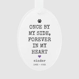 Adorno Solidaridad en memoria de los mascotas diciendo fo