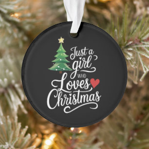 Adorno Solo un Chica que ama el regalo de la familia de l