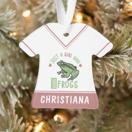 Adorno Solo un chica que ama las ranas Ranas Ranas Ranas 