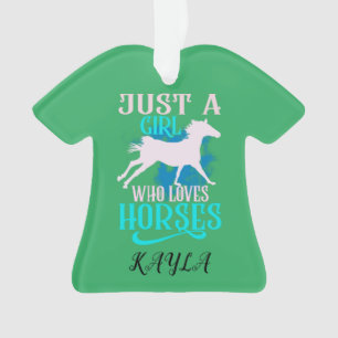 ADORNO "SOLO UN CHICA QUE AMA LOS CABALLOS" PERSONALIZÓ L