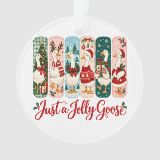 Adorno Solo una alegre Navidad de ganso