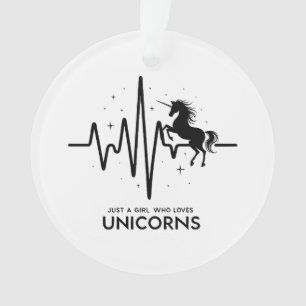 Adorno Sólo Una Chica Amor por Unicornios Latido
