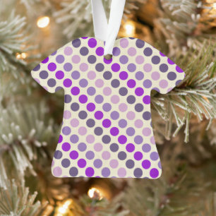 Adorno Sombras de puntos de polka morado por Shirley Tayl