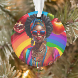 Adorno Soplar con Dios a una mujer negra afroamericana