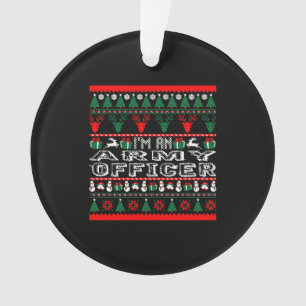 Adorno Soy Navidades de oficiales del ejército suéter feo