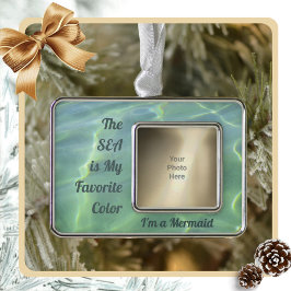 Adorno Soy una sirena con foto de Personalizable