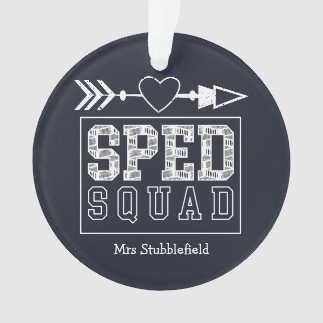 Adorno SPED Squad: profesor de educación especial persona (Anverso)