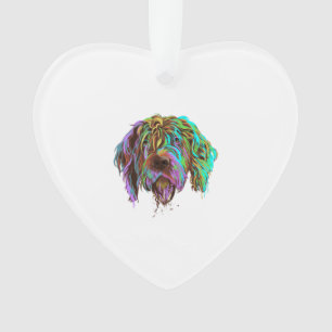 Adorno Splash Wirehaed Apuntando Perro Griffon