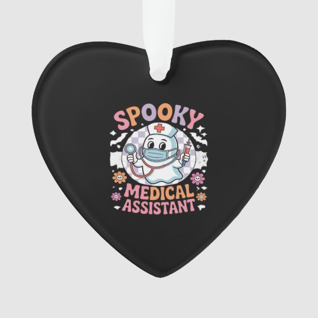 Adorno Spooky Medical Assistant Cute Halloween Essential  (Anverso)
