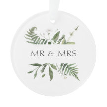 Sr. y Sra. Boda Keepsake Greenery