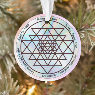 Adorno Sri Yantra – Talismán de Protección Personalizable
