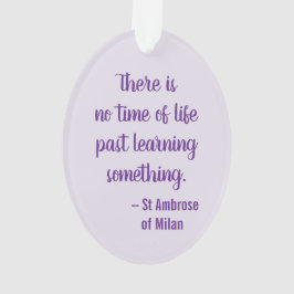 Adorno St. Ambrose of Milan (Frameless) Oval Acrylic