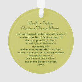 Adorno St. Andrew Navidades Novena Prayer Acrylic