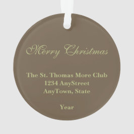 Adorno St. Thomas More (SAU 026) Acrílico Circular