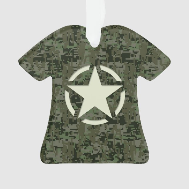 Adorno Star Stencil Digital Woodland (Anverso)