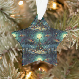 Adorno Starry Night Christmas Star Ornament Acrylic