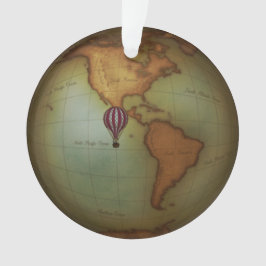 Adorno Steampunk Air Travel Neo-Victorian Mapa del Oeste