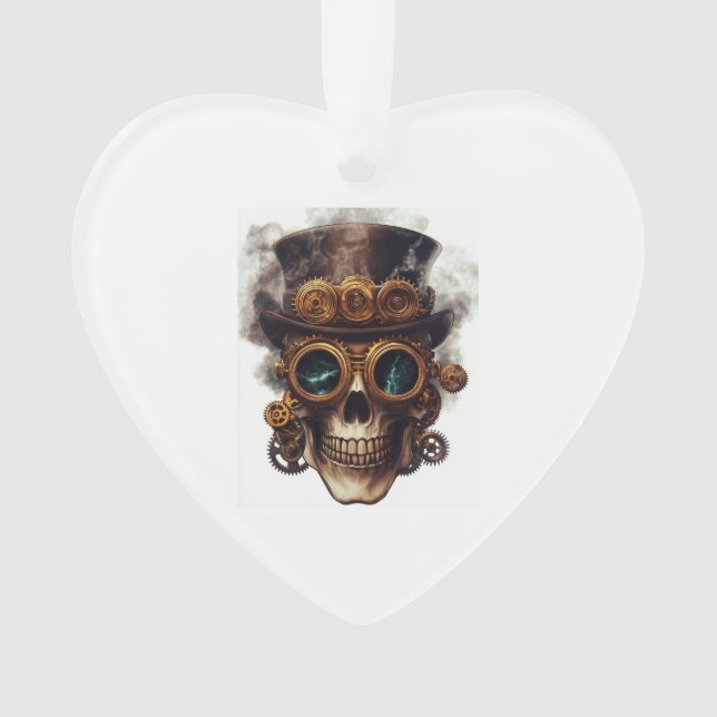 Adorno Steampunk Skull Engine (Anverso)
