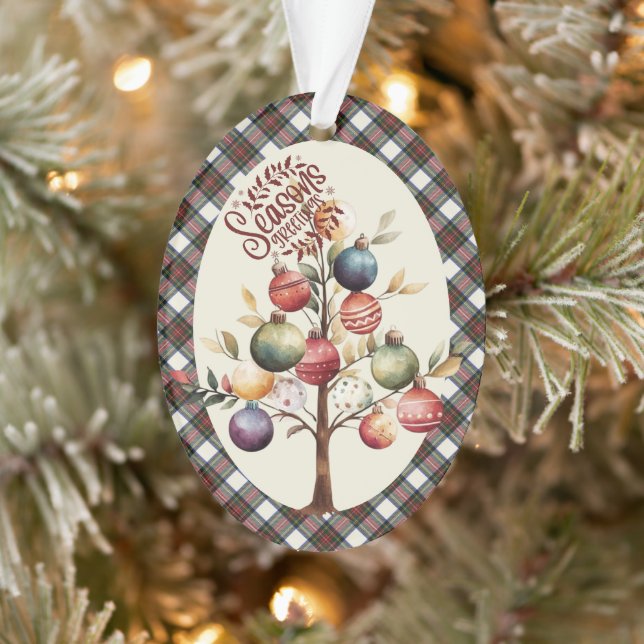 Adorno Stewart Blue Dress  Scottish Tartan Christmas (Árbol)