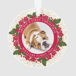 Adorno Su Mascota Primer Mascota personalizado de Navidad