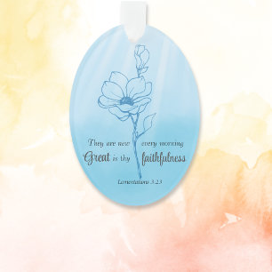 Adorno Su misericordia es nueva cada mañana versículo de 