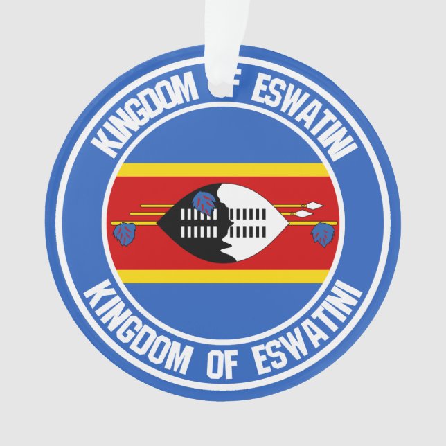 Adorno Suazilandia ( Eswatini ) es el emblema redondo (Anverso)