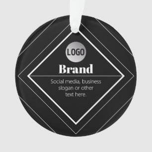 Adorno Sube tu logotipo y diseño de texto personalizable