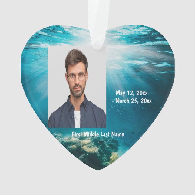 Adorno Submarino Submarino Submarino Personalizado de fot (Reverso)