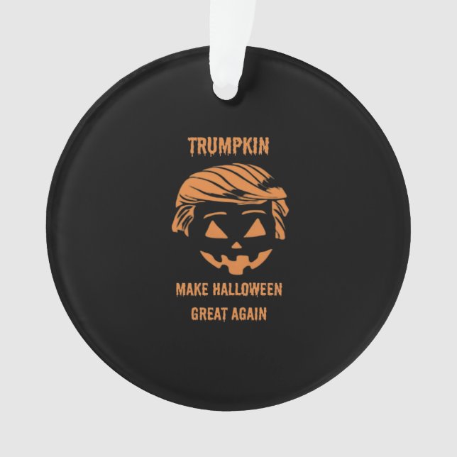 Adorno Sudadera, Trumpkin, Halloween Merch Classic (Anverso)