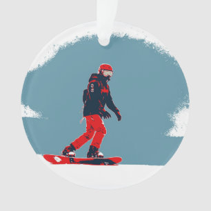 Adorno Sueño con snowboarding - Snowboarder