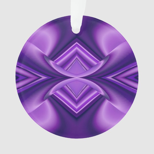 Adorno Sueños del arcoiris de flores moradas (Anverso)