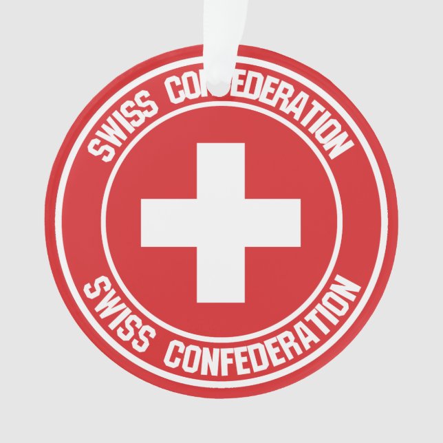 Adorno Suiza redonda Emblem (Anverso)
