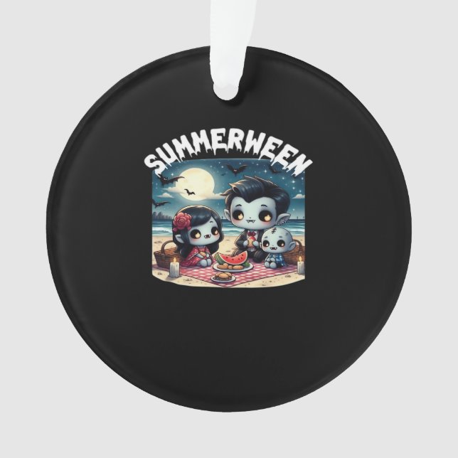 Adorno Summerween With A Family Of Vampires At The Beach  (Anverso)