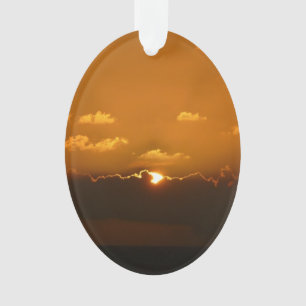 Adorno Sun Behind Clouds I Naranja Sunset Photo