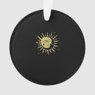 Adorno Sun Moon con estética de Witch Whimsigoth