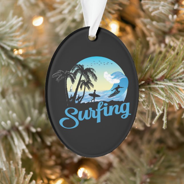 Adorno Surfing Sea Beach (Árbol)