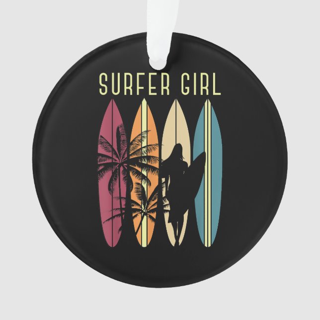 Adorno Surfista Chica Surfboard Chicas Surf Oce (Anverso)