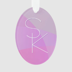 Adorno Sus inicios superpuestos   Geométrica rosa moderna