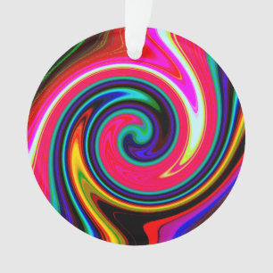 Adorno Swirl Retro Neon Red