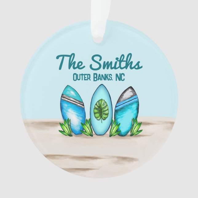 Adorno Tablas de surf antiguas (Anverso)