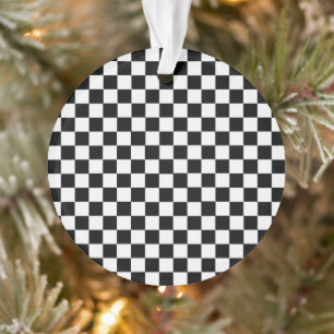 Adorno Tablero de ajedrez clásico blanco y negro de STayl