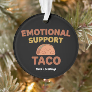 Adorno Taco de Apoyo Emocional Divertido Retro Kawaii Con