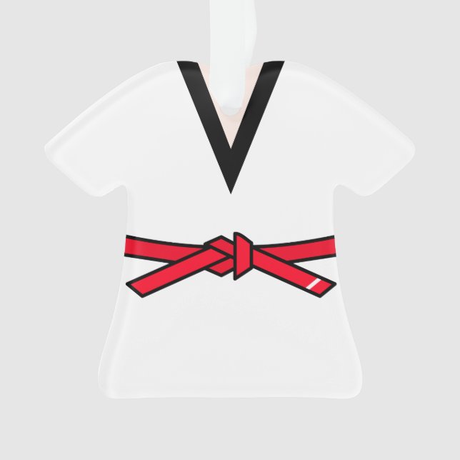 Adorno Tang Soo Do Red Belt 1er Nivel Personalizado (Anverso)