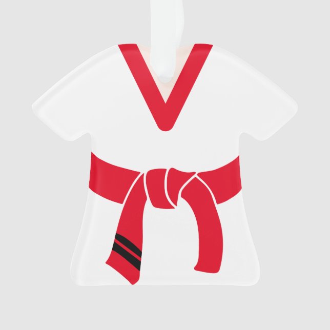 Adorno Tang Soo Do Red Belt Primer Grupo Personalizado (Anverso)