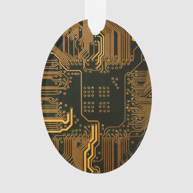 Adorno Tarjeta de circuito electrónico del Naranja del PC (Anverso)