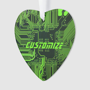 Adorno Tarjeta de circuito electrónico verde del Personal