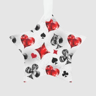 Adorno Tarjeta de juego de jugador de póquer se adapta a 