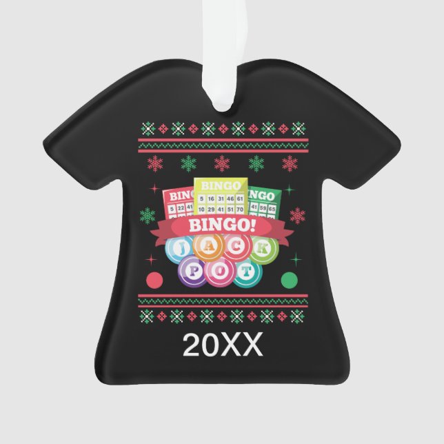 Adorno Tarjetas de bingo chaqueta personalizadas Suéter d (Anverso)